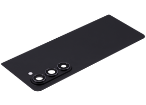 Replacement Back Cover Glass With Camera Lens Compatible For Samsung Galaxy Z Fold 5 5G (F946) (Phantom Black)