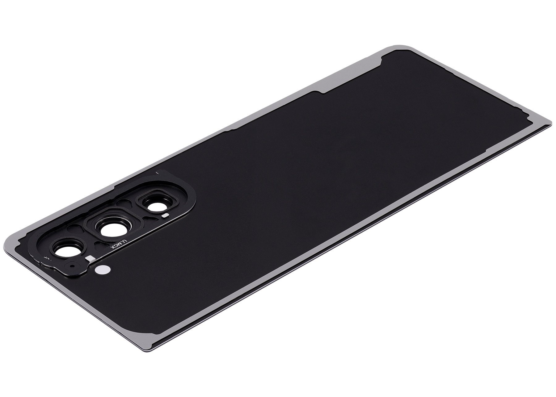 Replacement Back Cover Glass With Camera Lens Compatible For Samsung Galaxy Z Fold 5 5G (F946) (Phantom Black)