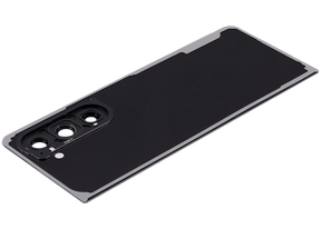 Replacement Back Cover Glass With Camera Lens Compatible For Samsung Galaxy Z Fold 5 5G (F946) (Phantom Black)