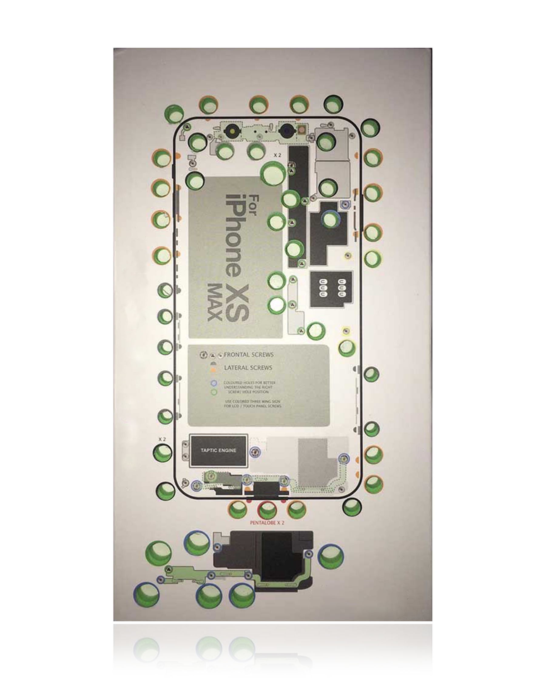 iScrews Position Mat Compatible For iPhone XS Max (dottorpod)