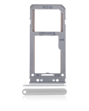 Single Sim Card Tray Compatible For Samsung Galaxy S8 / S8 Plus Replacement (Arctic Silver)