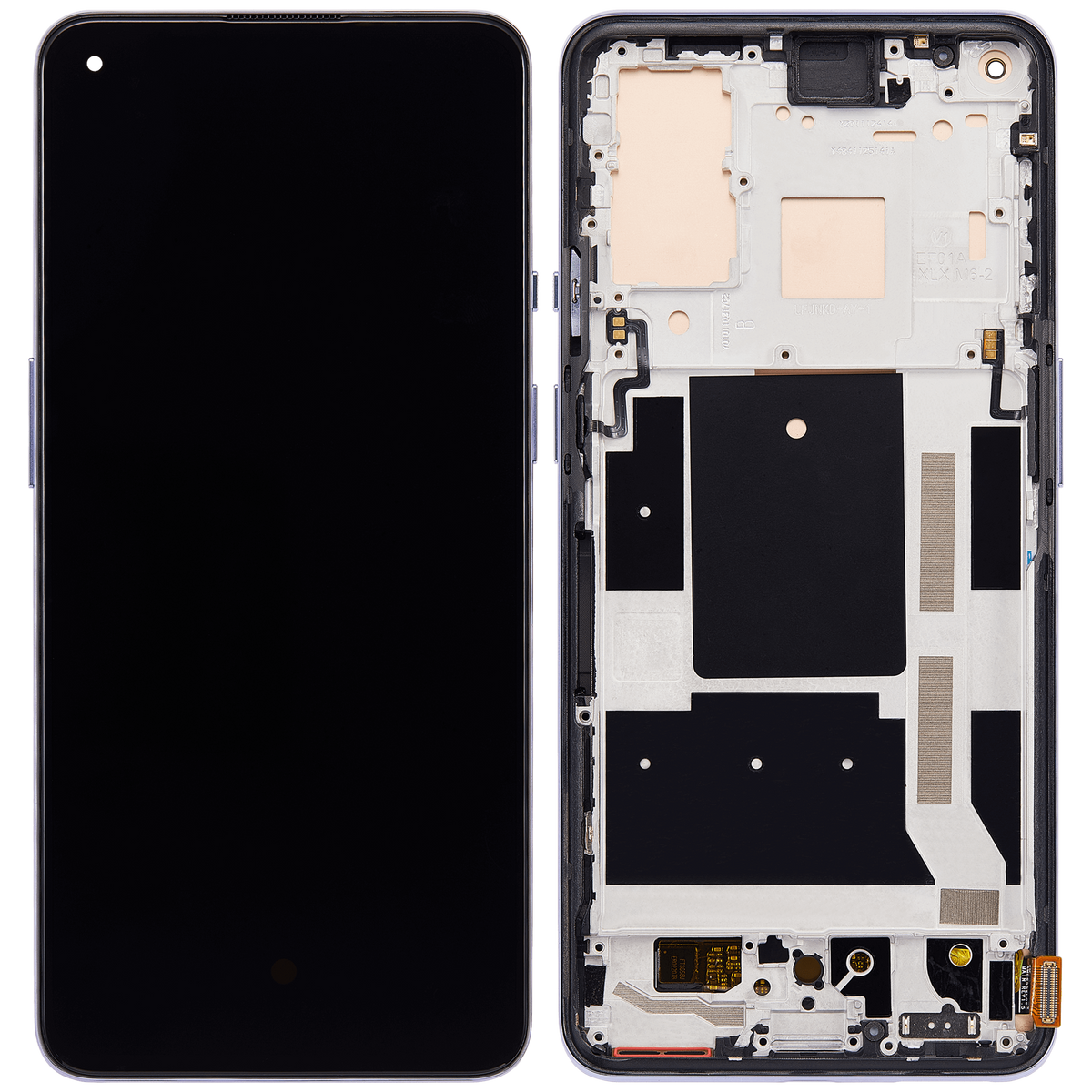 OLED Assembly With Frame Compatible For OnePlus 9 Replacement (International Version) (Vemake) (Winter Mist)