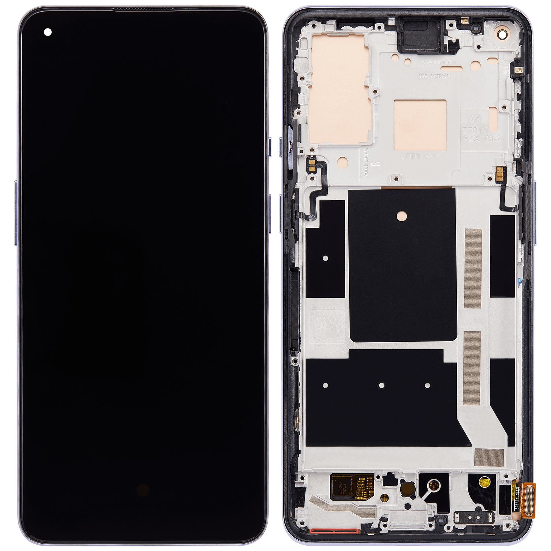 OLED Assembly With Frame Compatible For OnePlus 9 Replacement (International Version) (Vemake) (Winter Mist)
