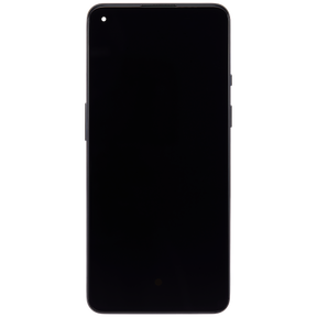 OLED Assembly With Frame Compatible For OnePlus 9 Replacement (US Version) (Vemake) (Astral Black)