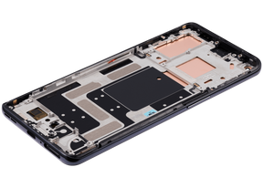 OLED Assembly With Frame Compatible For OnePlus 9 Replacement (US Version) (Vemake) (Astral Black)