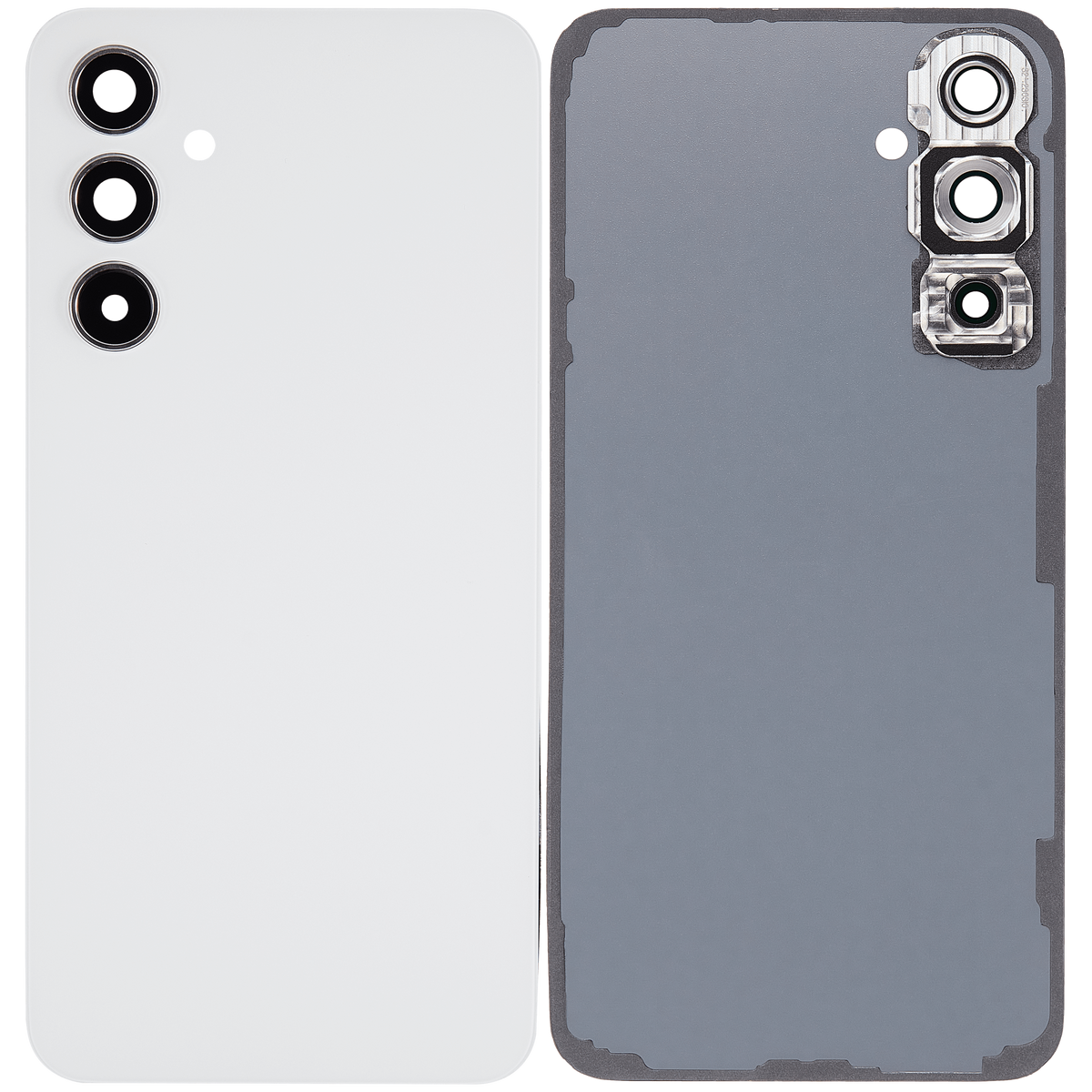 Replacement Back Cover Glass With Camera Lens Compatible For Samsung Galaxy A54 5G (A546 / 2023) (Vemake) (White)