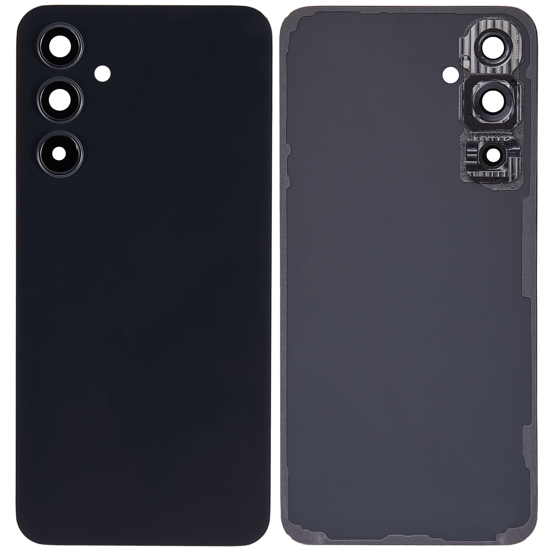 Replacement Back Cover Glass With Camera Lens Compatible For Samsung Galaxy A54 5G (A546 / 2023) (Vemake) (Graphite)