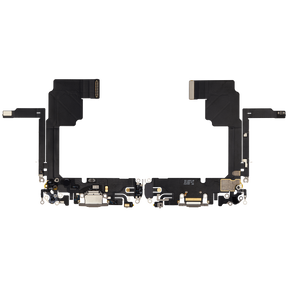 Charging Port Flex Cable Compatible For iPhone 15 Pro (Premium) (Natural Titanium)
