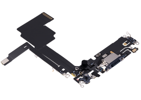 Charging Port Flex Cable Compatible For iPhone 15 Pro (Premium) (Blue Titanium)