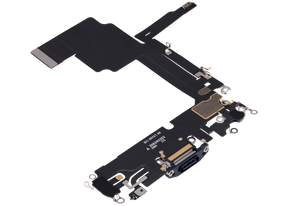 Charging Port Flex Cable Compatible For iPhone 15 Pro (Premium) (Blue Titanium)