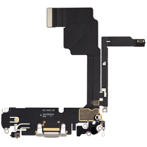 Charging Port Flex Cable Compatible For iPhone 15 Pro (Premium) (White Titanium)