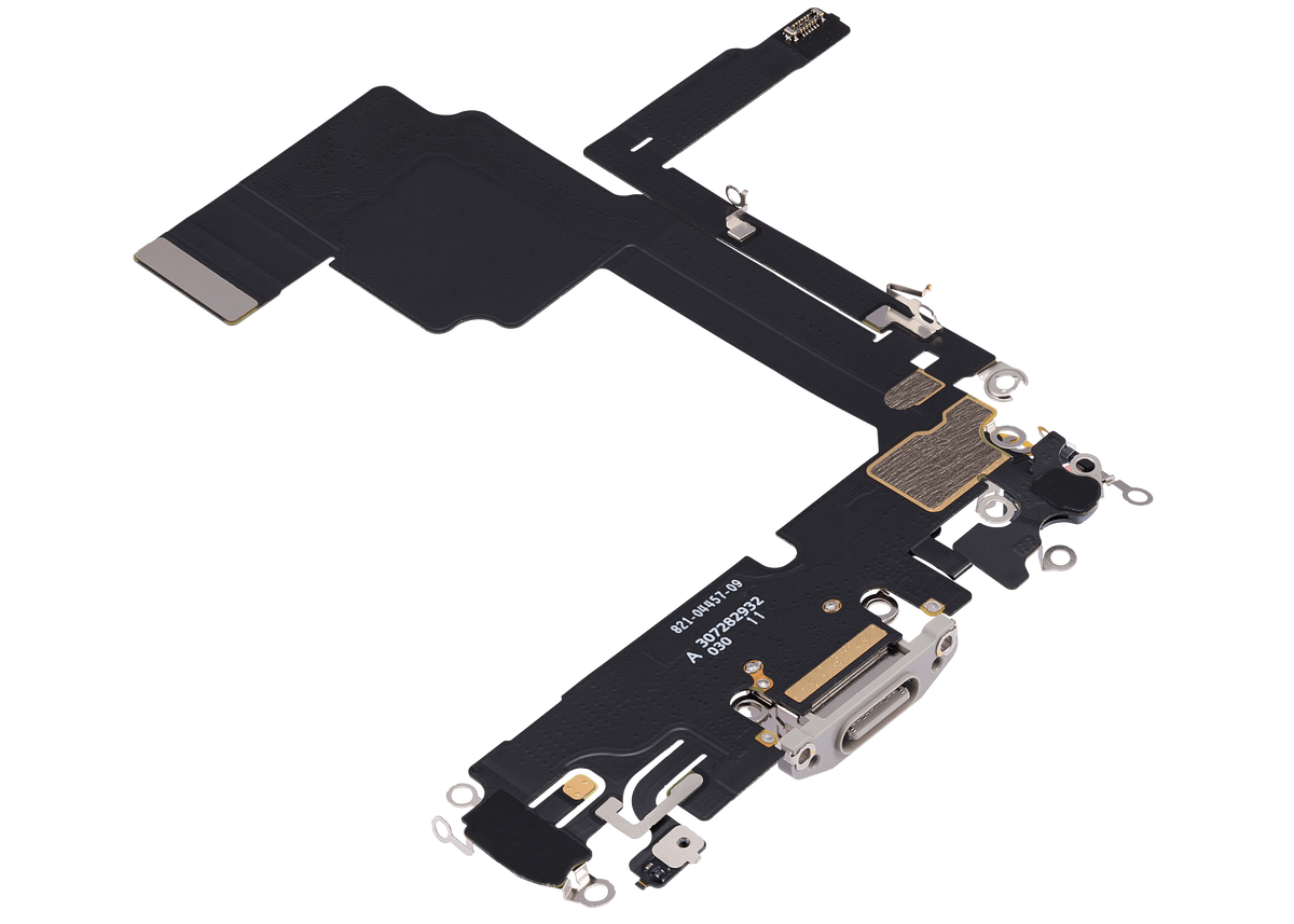 Charging Port Flex Cable Compatible For iPhone 15 Pro (Premium) (White Titanium)