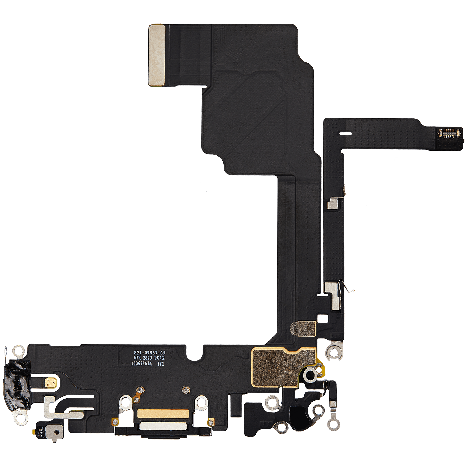 Charging Port Flex Cable Compatible For iPhone 15 Pro (Premium) (Black Titanium)