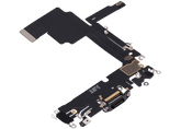 Charging Port Flex Cable Compatible For iPhone 15 Pro (Premium) (Black Titanium)