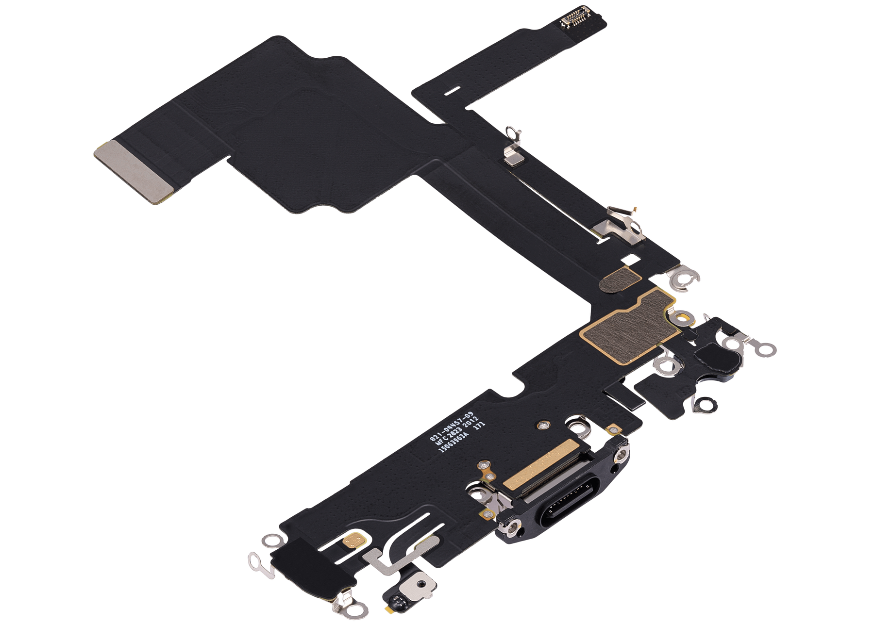 Charging Port Flex Cable Compatible For iPhone 15 Pro (Premium) (Black Titanium)