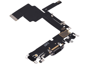 Charging Port Flex Cable Compatible For iPhone 15 Pro (Premium) (Black Titanium)