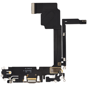 Charging Port Flex Cable Compatible For iPhone 15 Pro Max (Premium) (Natural Titanium)