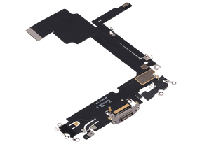 Charging Port Flex Cable Compatible For iPhone 15 Pro Max (Premium) (Natural Titanium)