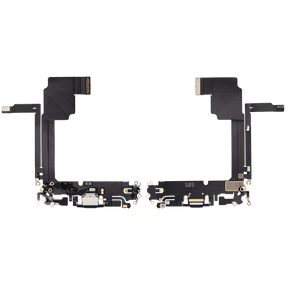 Charging Port Flex Cable Compatible For iPhone 15 Pro Max (Premium) (Blue Titanium)