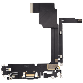 Charging Port Flex Cable Compatible For iPhone 15 Pro Max (Premium) (Blue Titanium)