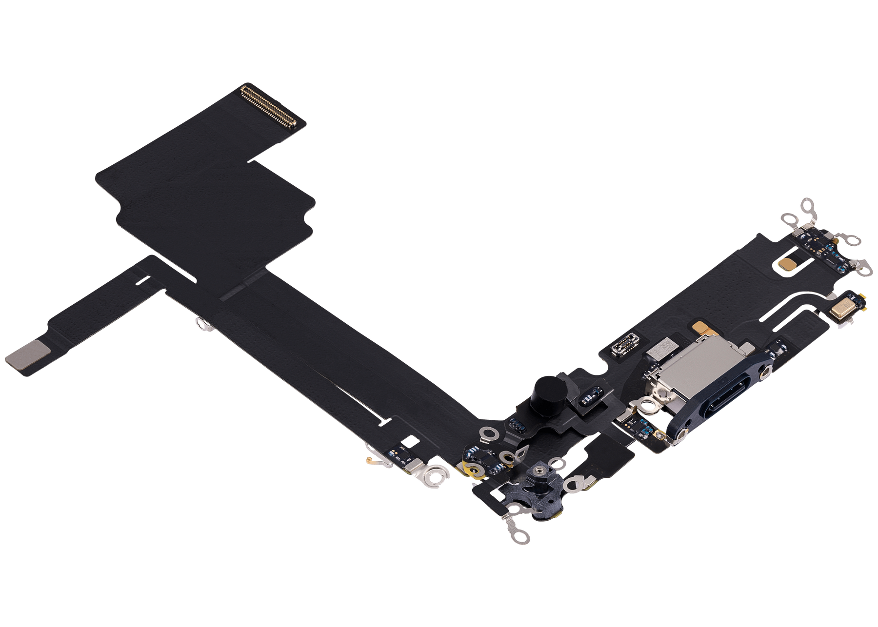 Charging Port Flex Cable Compatible For iPhone 15 Pro Max (Premium) (Blue Titanium)