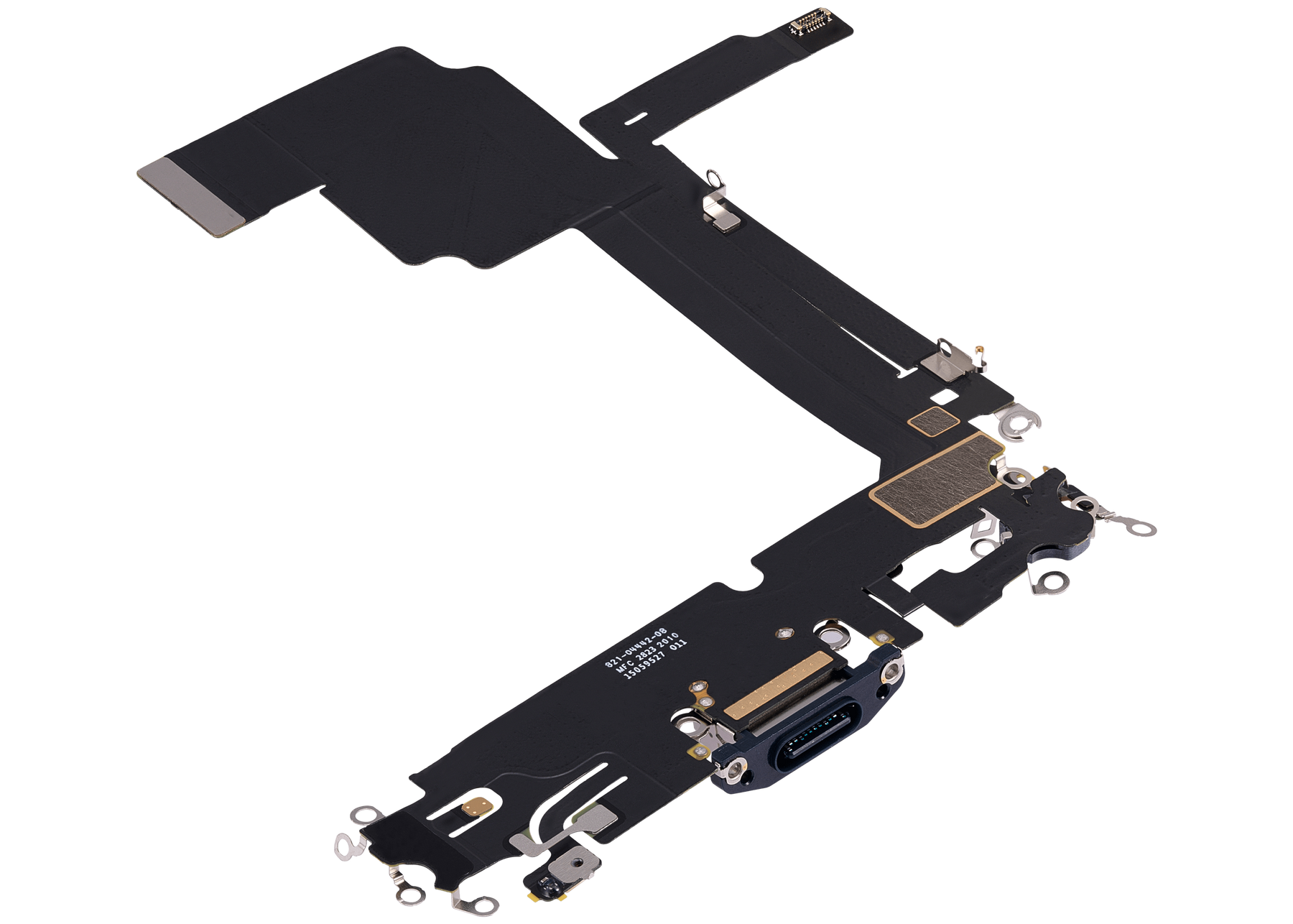 Charging Port Flex Cable Compatible For iPhone 15 Pro Max (Premium) (Blue Titanium)
