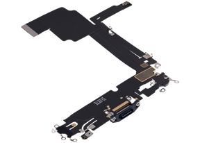 Charging Port Flex Cable Compatible For iPhone 15 Pro Max (Premium) (Blue Titanium)