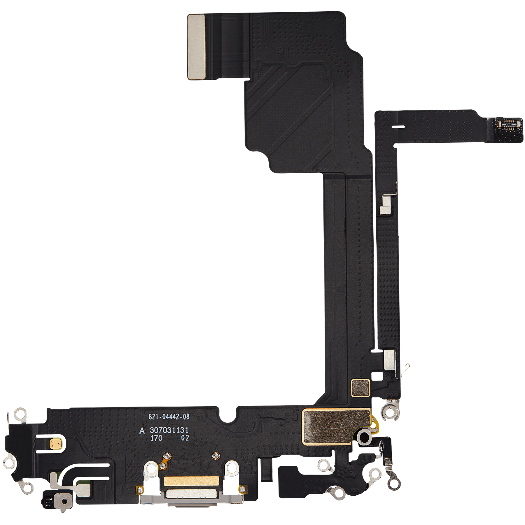 Charging Port Flex Cable Compatible For iPhone 15 Pro Max (Premium) (White Titanium)
