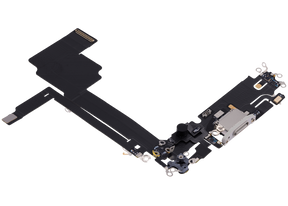 Charging Port Flex Cable Compatible For iPhone 15 Pro Max (Premium) (White Titanium)