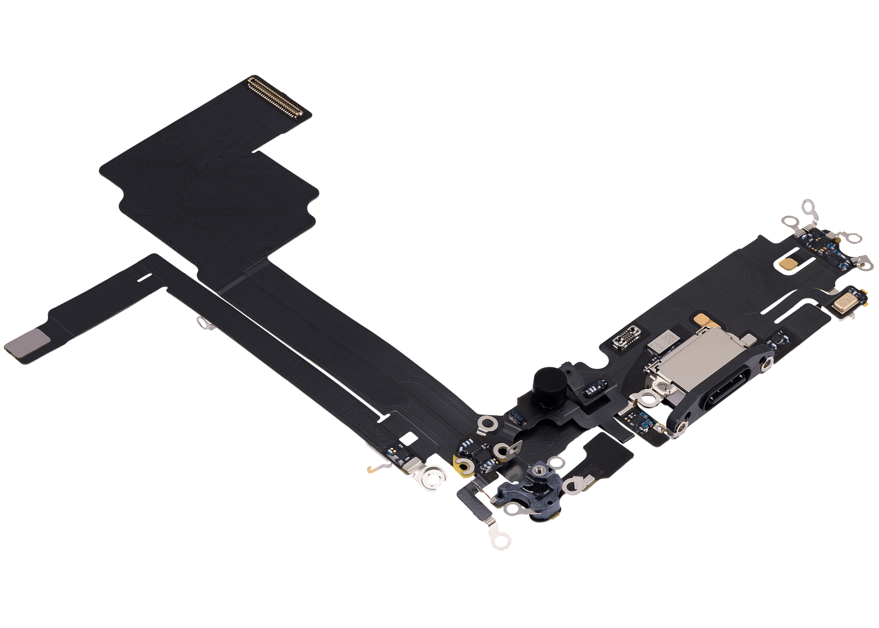 Charging Port Flex Cable Compatible For iPhone 15 Pro Max (Premium) (Black Titanium)