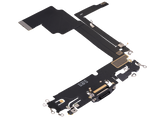 Charging Port Flex Cable Compatible For iPhone 15 Pro Max (Premium) (Black Titanium)
