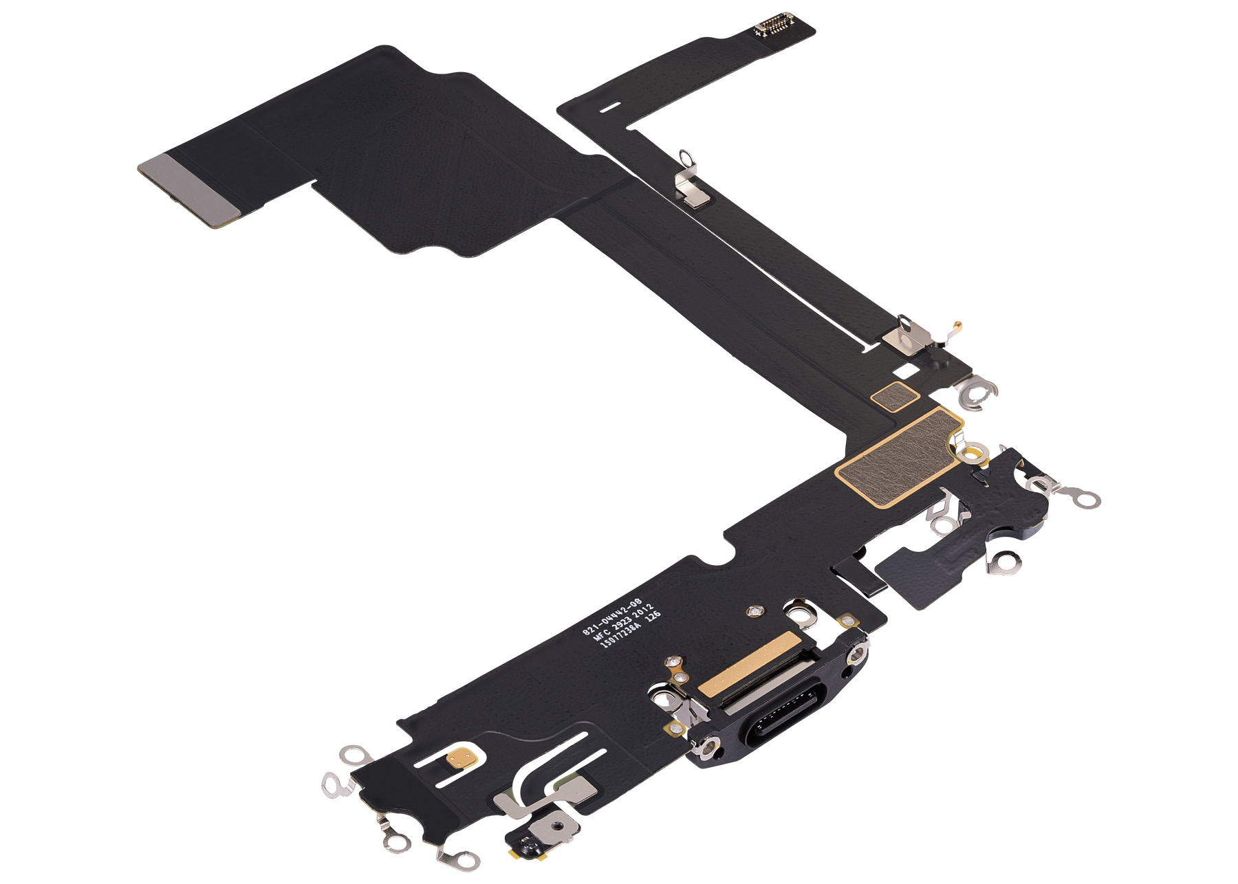 Charging Port Flex Cable Compatible For iPhone 15 Pro Max (Premium) (Black Titanium)