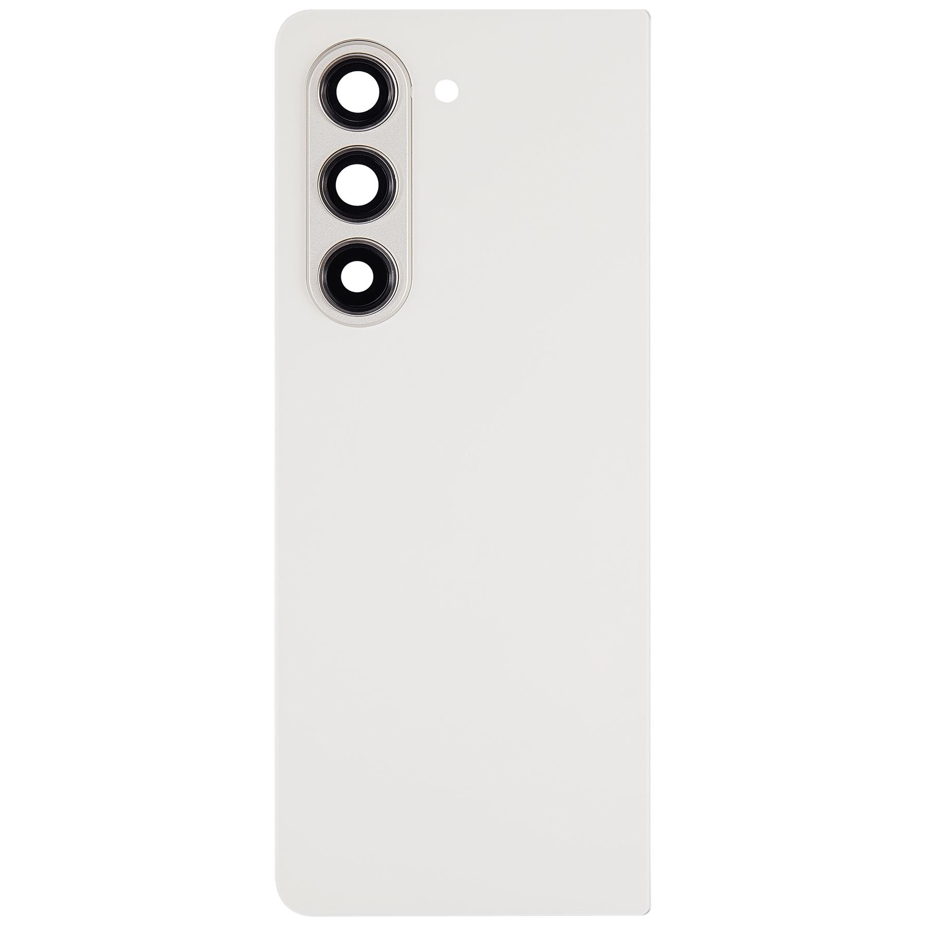 Back Cover Glass With Camera Lens Replacement Compatible For Samsung Galaxy Z Fold 5 5G by Macfactory.in(F946) (Cream)