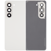 Back Cover Glass With Camera Lens Replacement Compatible For Samsung Galaxy Z Fold 5 5G by Macfactory.in(F946) (Cream)