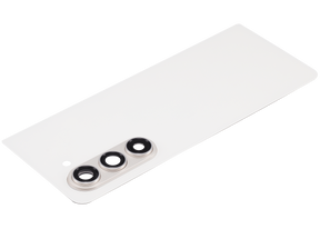 Back Cover Glass With Camera Lens Replacement Compatible For Samsung Galaxy Z Fold 5 5G by Macfactory.in(F946) (Cream)