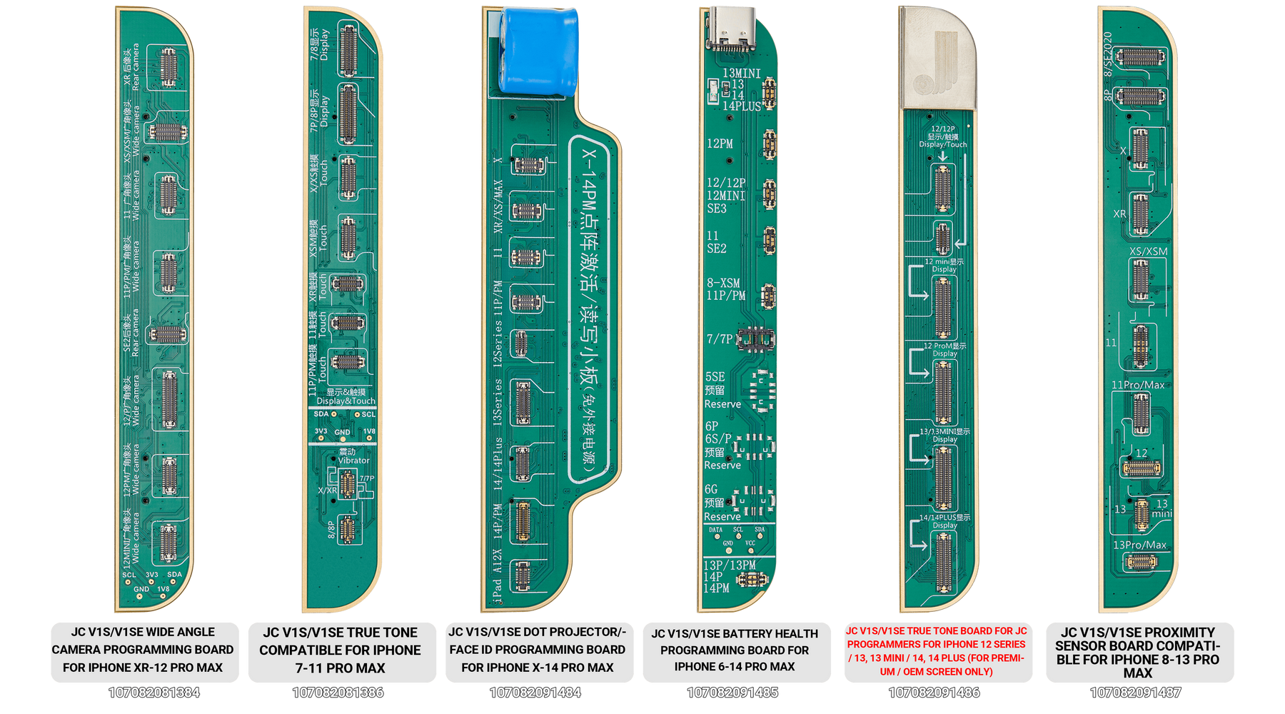 True Tone Board for JCID Programmers for iPhone 12 Series / 13, 13 Mini / 14, 14 Plus / 15, 15 Plus (Supports Original and Aftermarket Screens) (JCID V1S/V1SE)