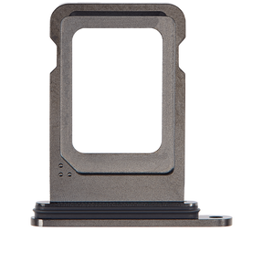 Single Sim Card Tray Compatible For iPhone 15 Pro / 15 Pro Max (Black Titanium)