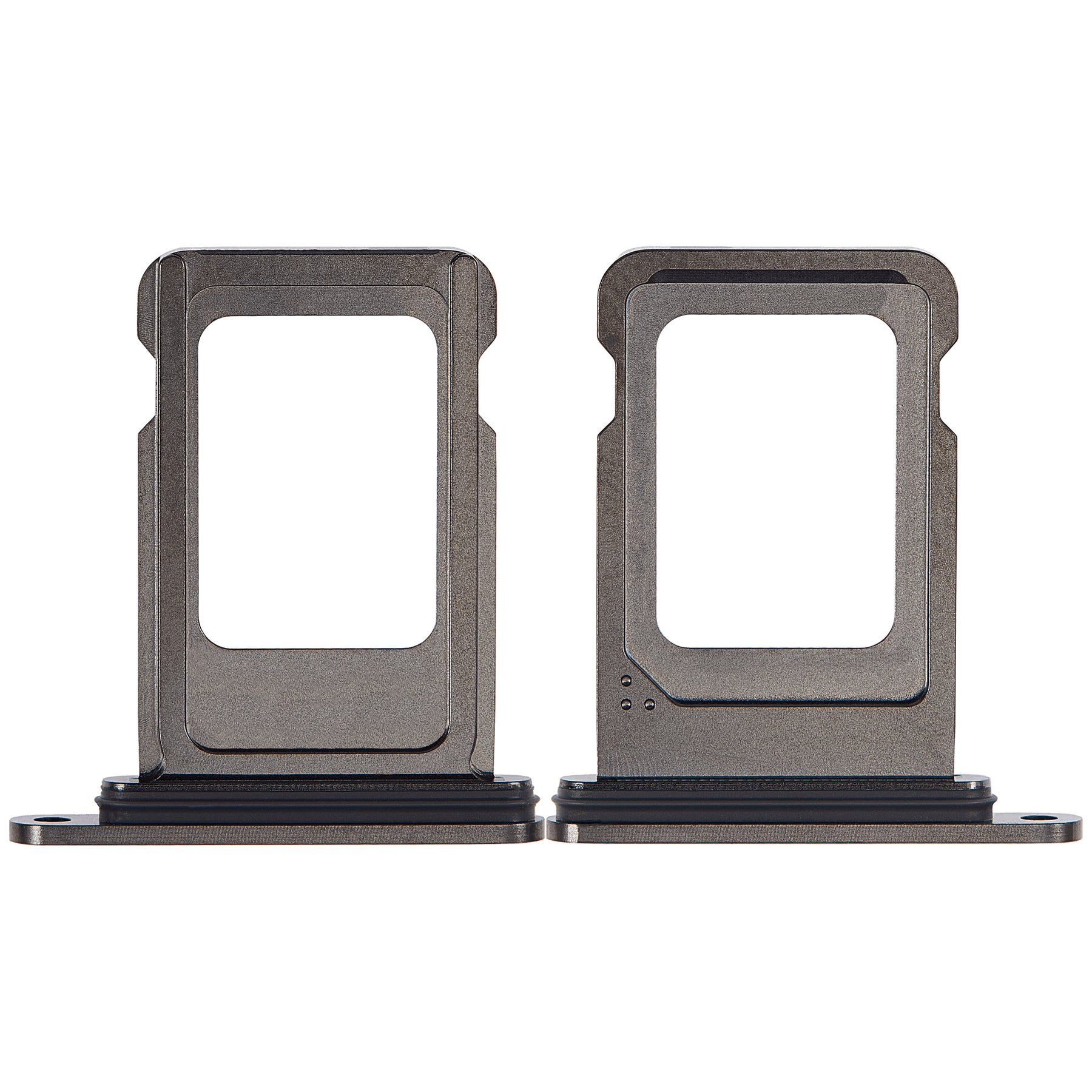 Single Sim Card Tray Compatible For iPhone 15 Pro / 15 Pro Max (Black Titanium)