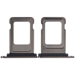 Single Sim Card Tray Compatible For iPhone 15 Pro / 15 Pro Max (Black Titanium)