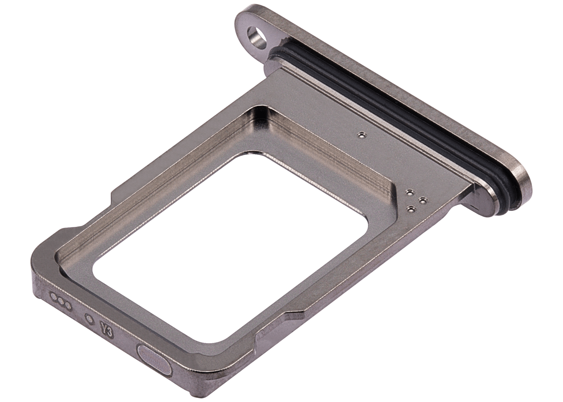 Dual Sim Card Tray Compatible For iPhone 15 Pro / 15 Pro Max (Black Titanium)