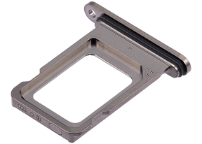 Dual Sim Card Tray Compatible For iPhone 15 Pro / 15 Pro Max (Black Titanium)