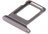 Dual Sim Card Tray Compatible For iPhone 15 Pro / 15 Pro Max (Black Titanium)