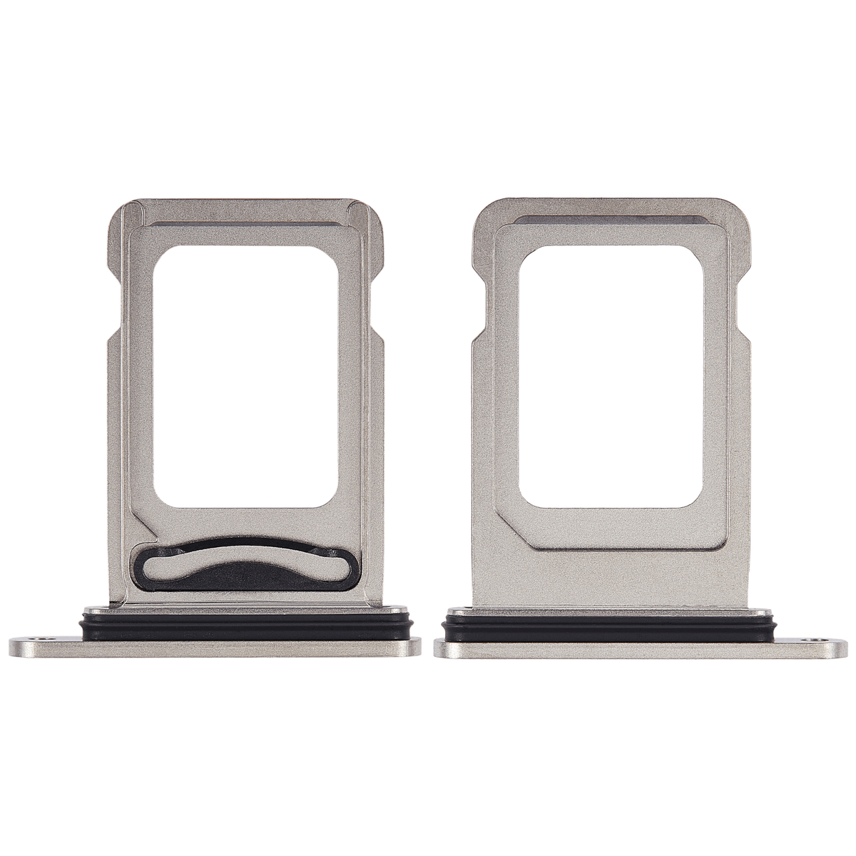 Dual Sim Card Tray Compatible For iPhone 15 Pro / 15 Pro Max (White Titanium)