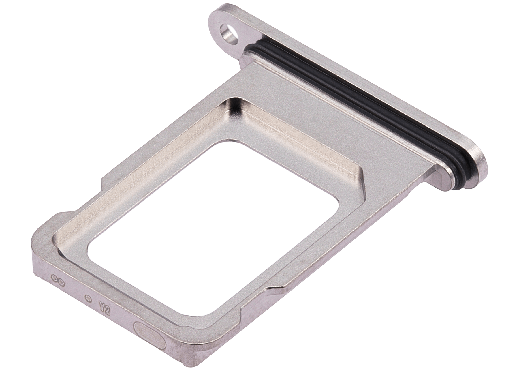 Dual Sim Card Tray Compatible For iPhone 15 Pro / 15 Pro Max (White Titanium)