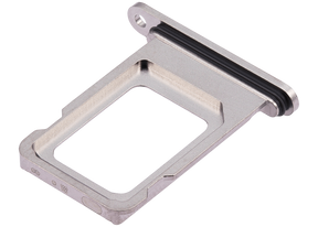 Dual Sim Card Tray Compatible For iPhone 15 Pro / 15 Pro Max (White Titanium)