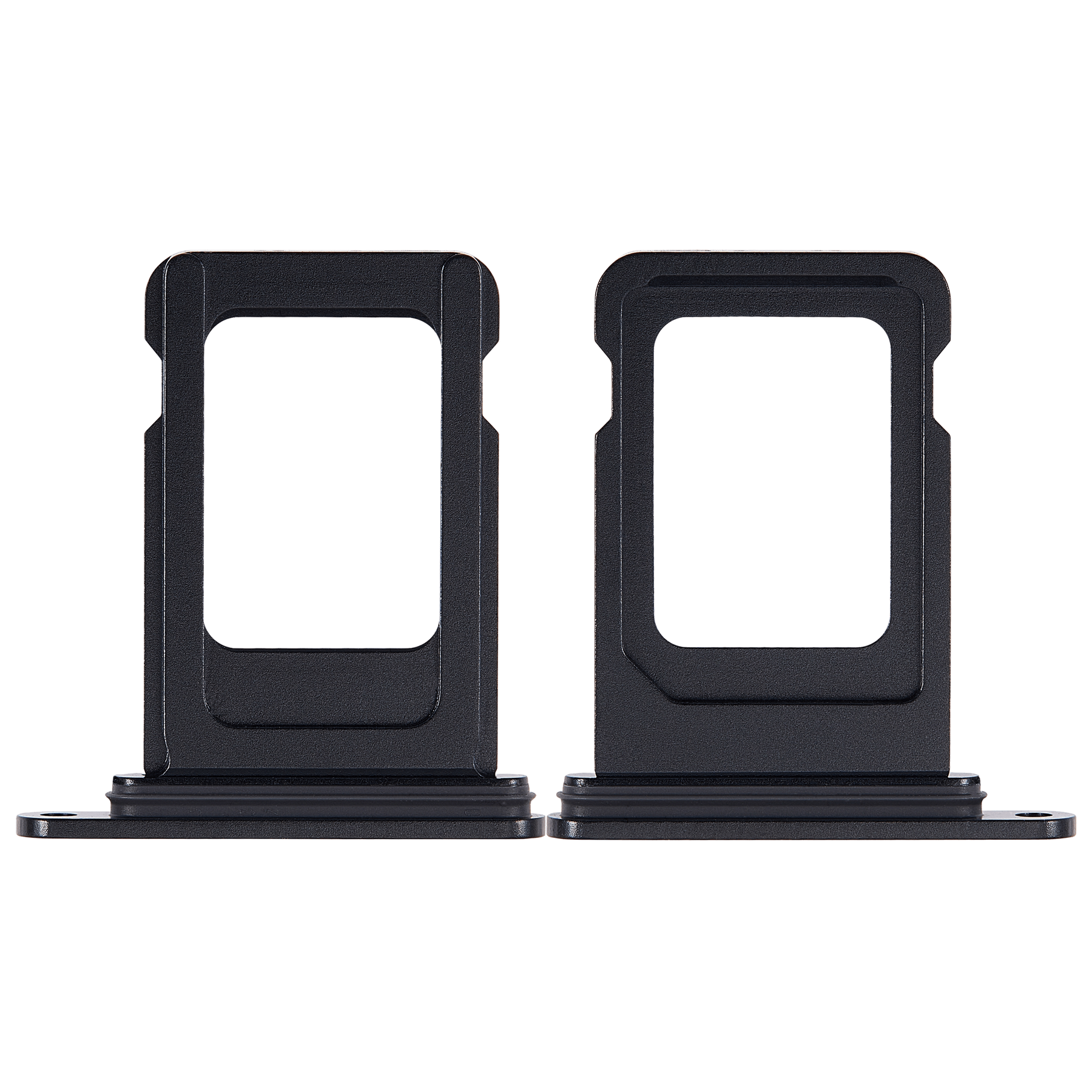 Single Sim Card Tray Compatible For iPhone 15 / 15 Plus (Black)