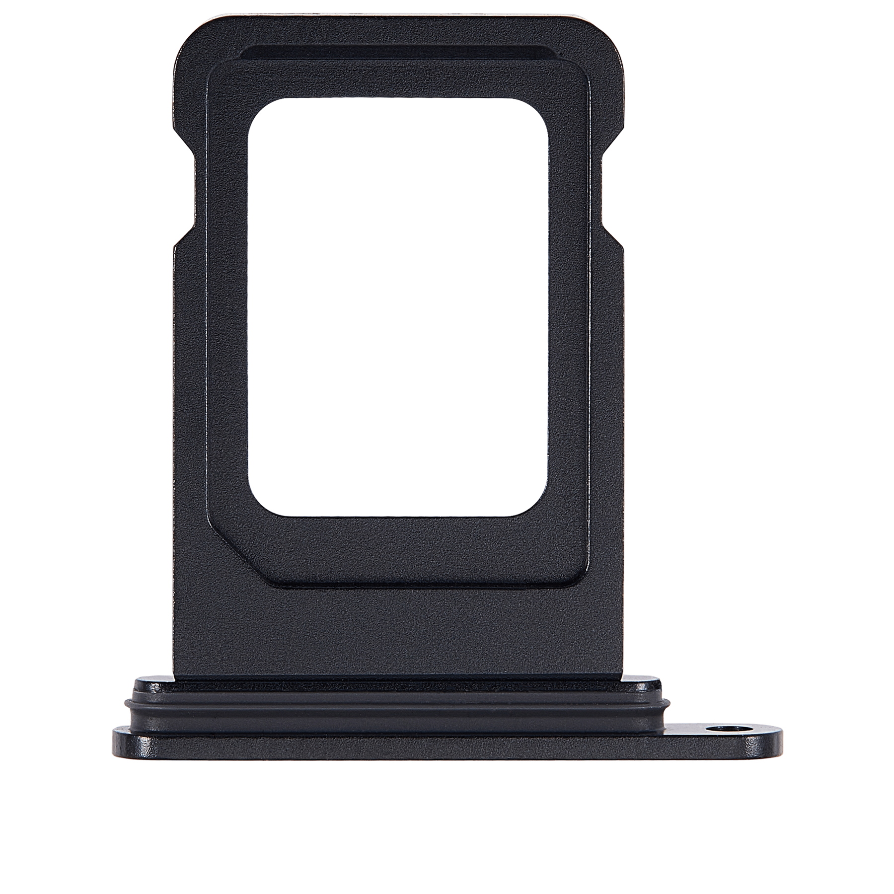 Single Sim Card Tray Compatible For iPhone 15 / 15 Plus (Black)