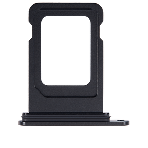 Single Sim Card Tray Compatible For iPhone 15 / 15 Plus (Black)