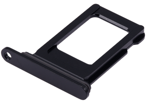 Single Sim Card Tray Compatible For iPhone 15 / 15 Plus (Black)