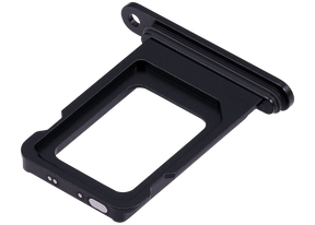 Single Sim Card Tray Compatible For iPhone 15 / 15 Plus (Black)